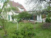 Jardin en alsace avant travaux Vue avant travaux